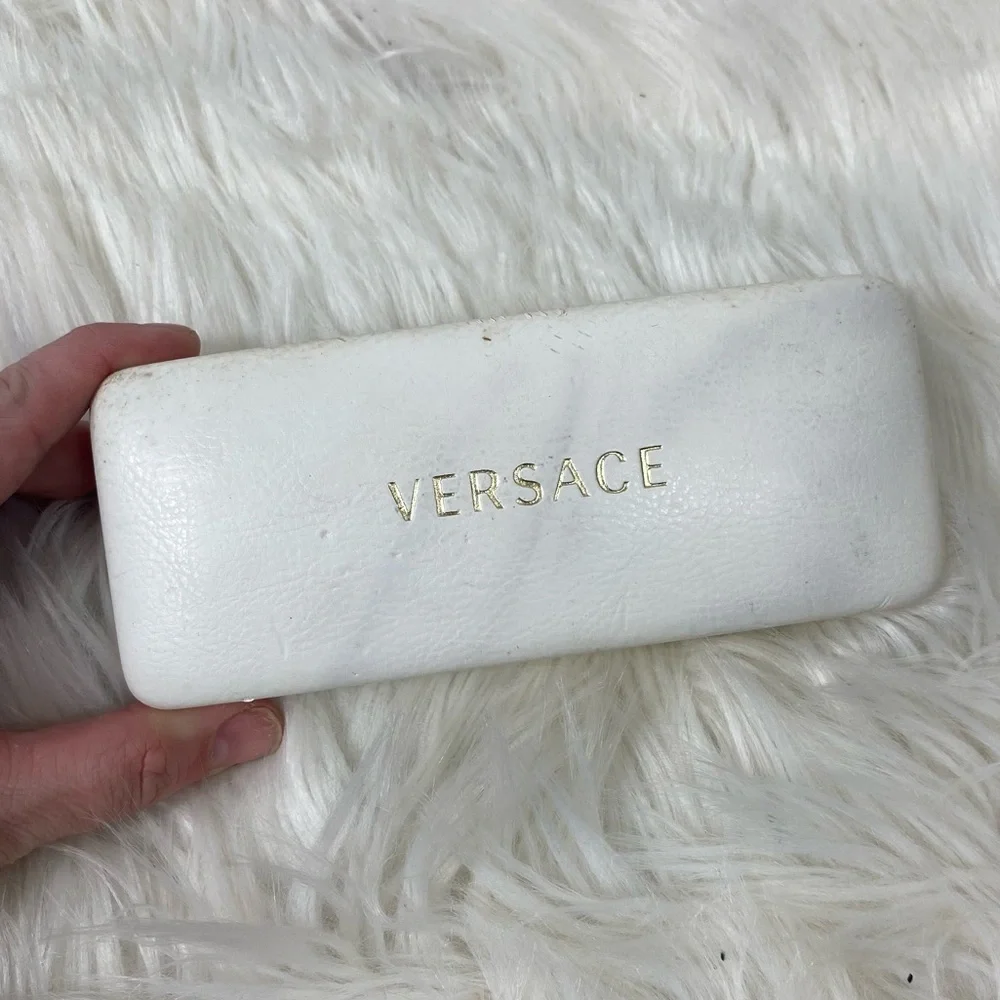 VERSACE white eyeglass sunglasses case